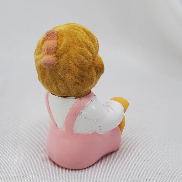 Vintage Berenstain Bears 1989 Sissy Bear Pink Overalls 2.5” Plastic Figure Fuzzy - Picture 6 of 10